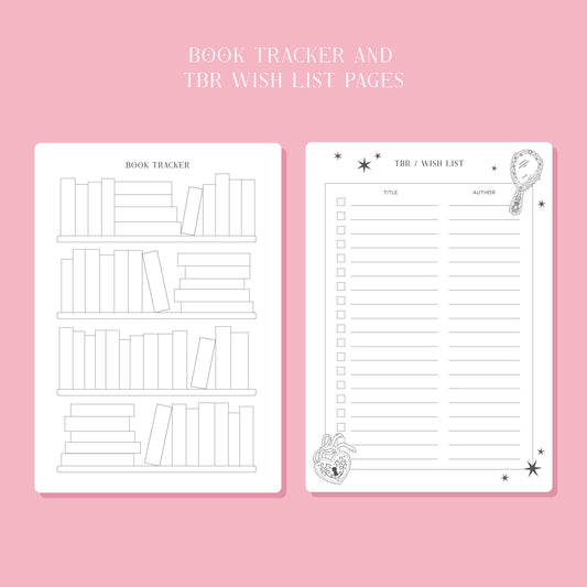 Romantasy Reading Journal – Literary 50 Book Review Notebook