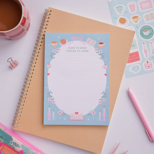 Born To Read Notepad | Literature Stationery Gifts