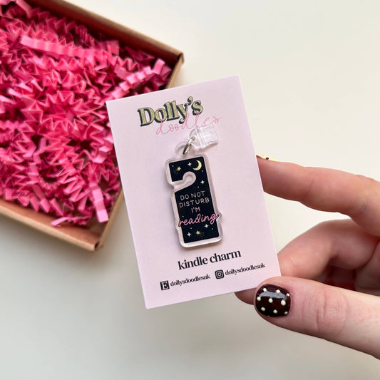 Do Not Disturb Kindle Charm | Book Lover Reading Gift