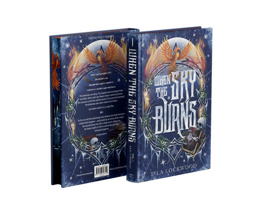 When The Sky Burns; Isla Lockwood | Hardcover Sprayed Edge Edition with Artwork, Bookmark and Bookplate (pre-order)