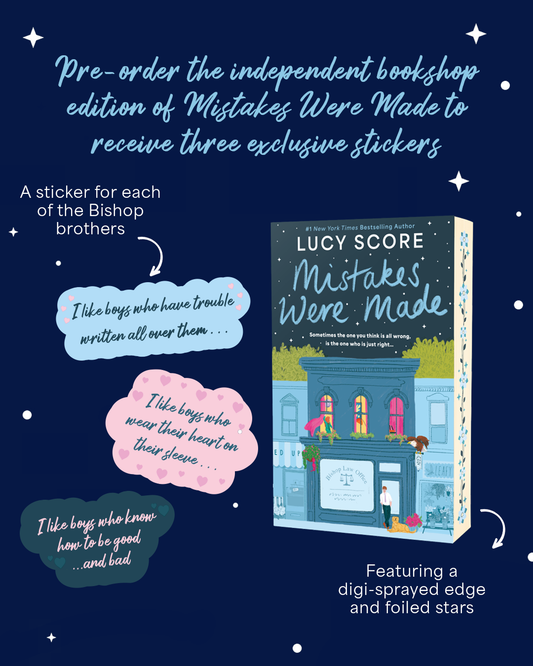 Mistakes Were Made; Lucy Score | Independent Bookstore Exclusive Special Edition