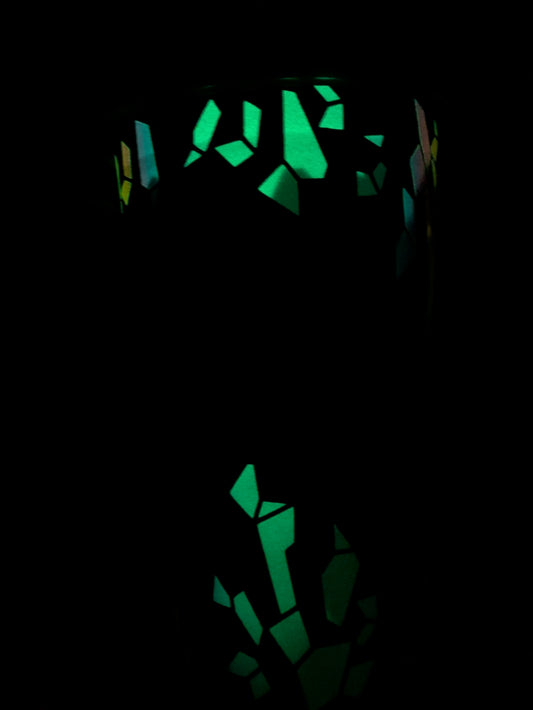 Crystal Glow in the Dark Cold Cup | Reusable Cosy Reader Cup