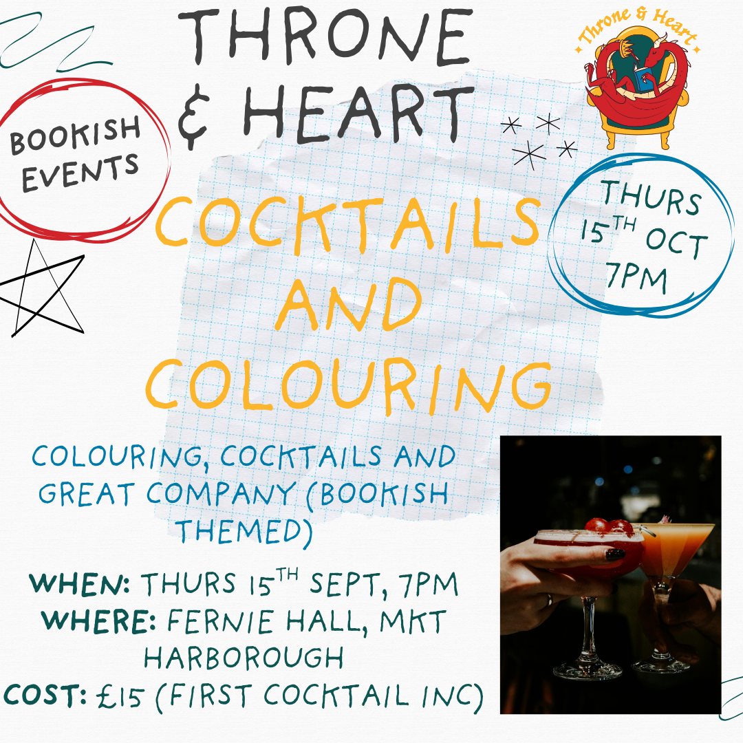 Bookish Cocktails and Colouring Event | 17th October 2026