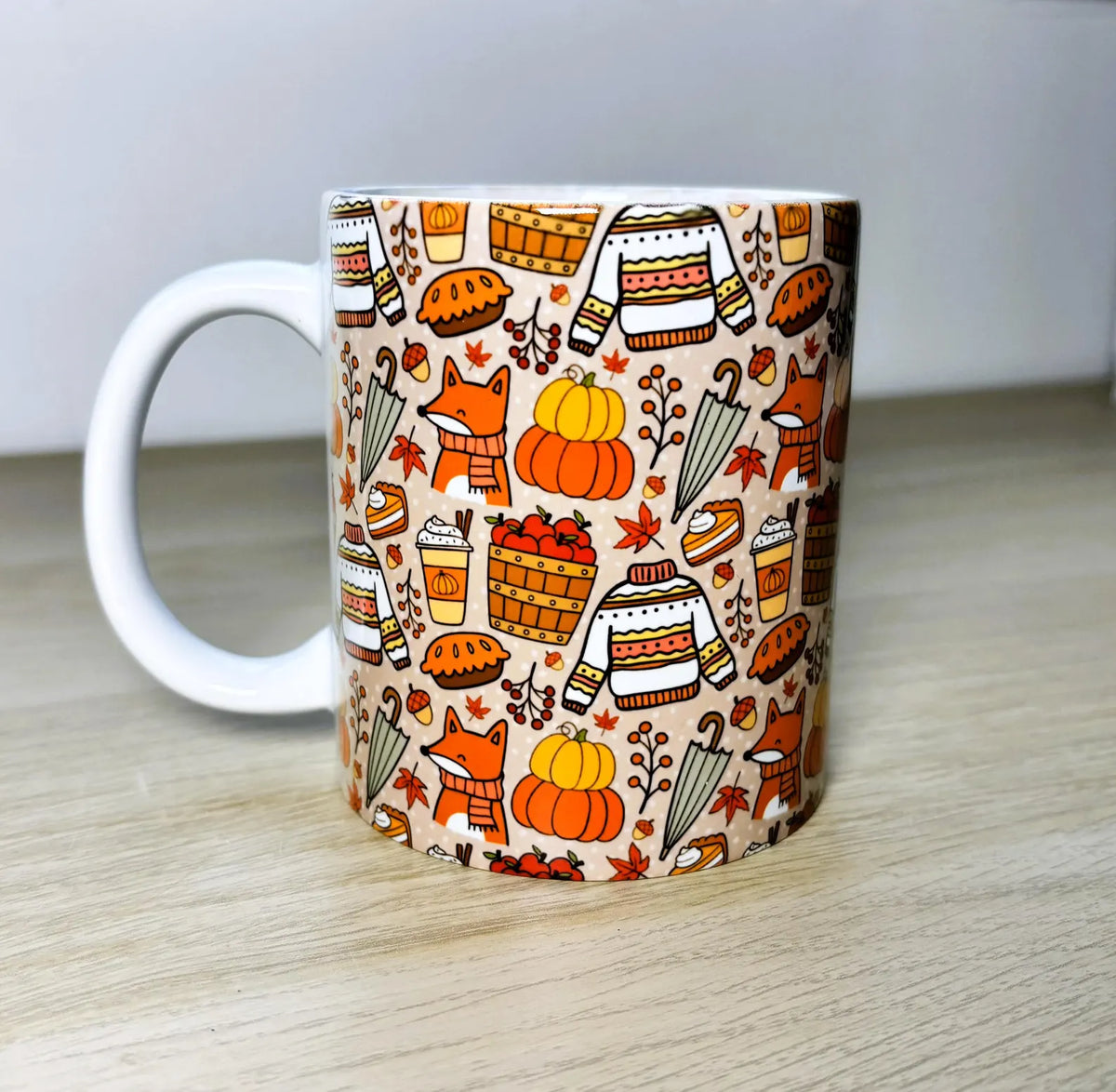 Cosy Vibes Autumn Fox Mug | Cosy Reader Gift