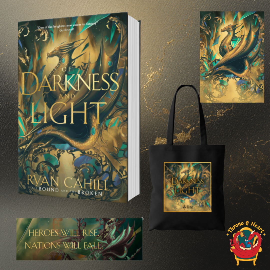 Of Darkness and Light; Ryan Cahill | Hardback Edition with Artwork and Tote (The Bound and The Broken Book 2) (pre-order)