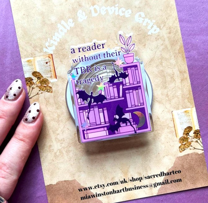 Fourth Wing Inspired Dragon Rider Kindle/Phone Grip | Reader Gift Accessory