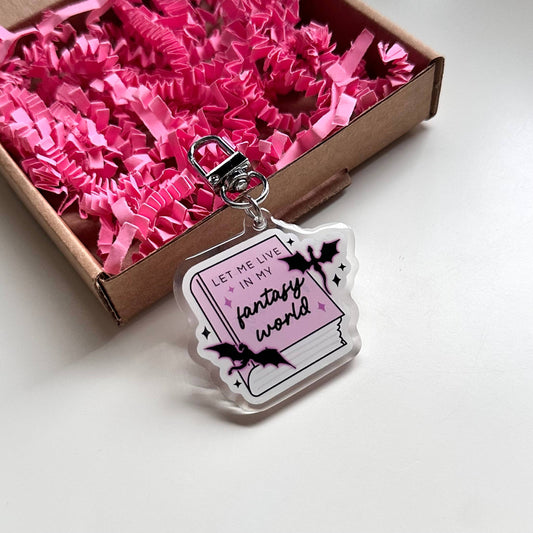 Fantasy World Keyring | Dragon Romantasy Magic Gift