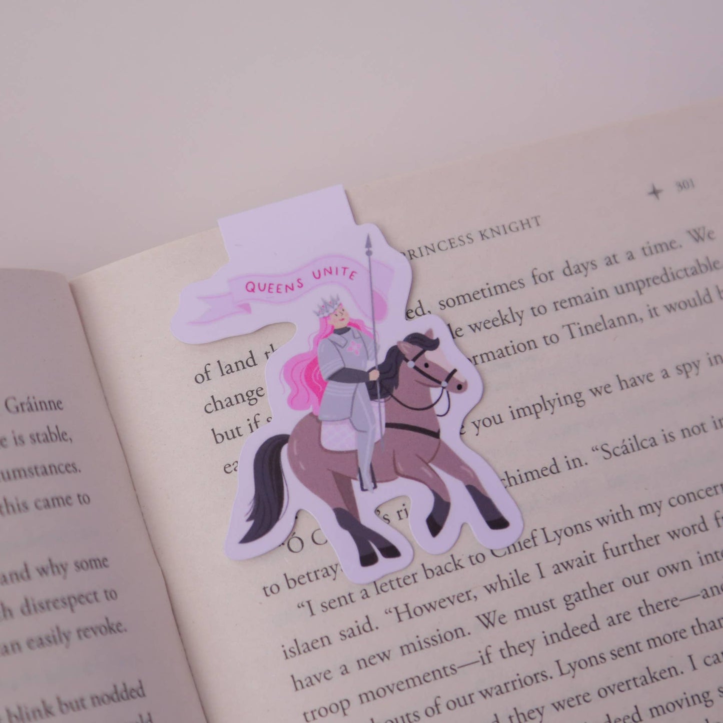 Fantasy Queen Magnetic Bookmark | Feminist Book Accessory