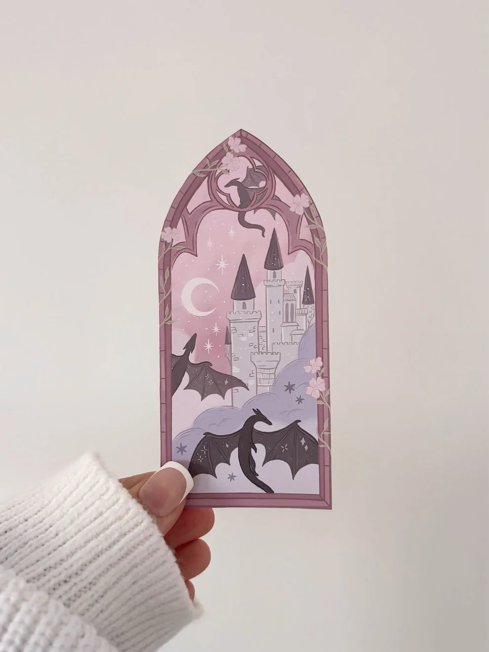 Fantasy Dragon Arch Sticker | Matte Vinyl Sticker for Fantasy Lovers