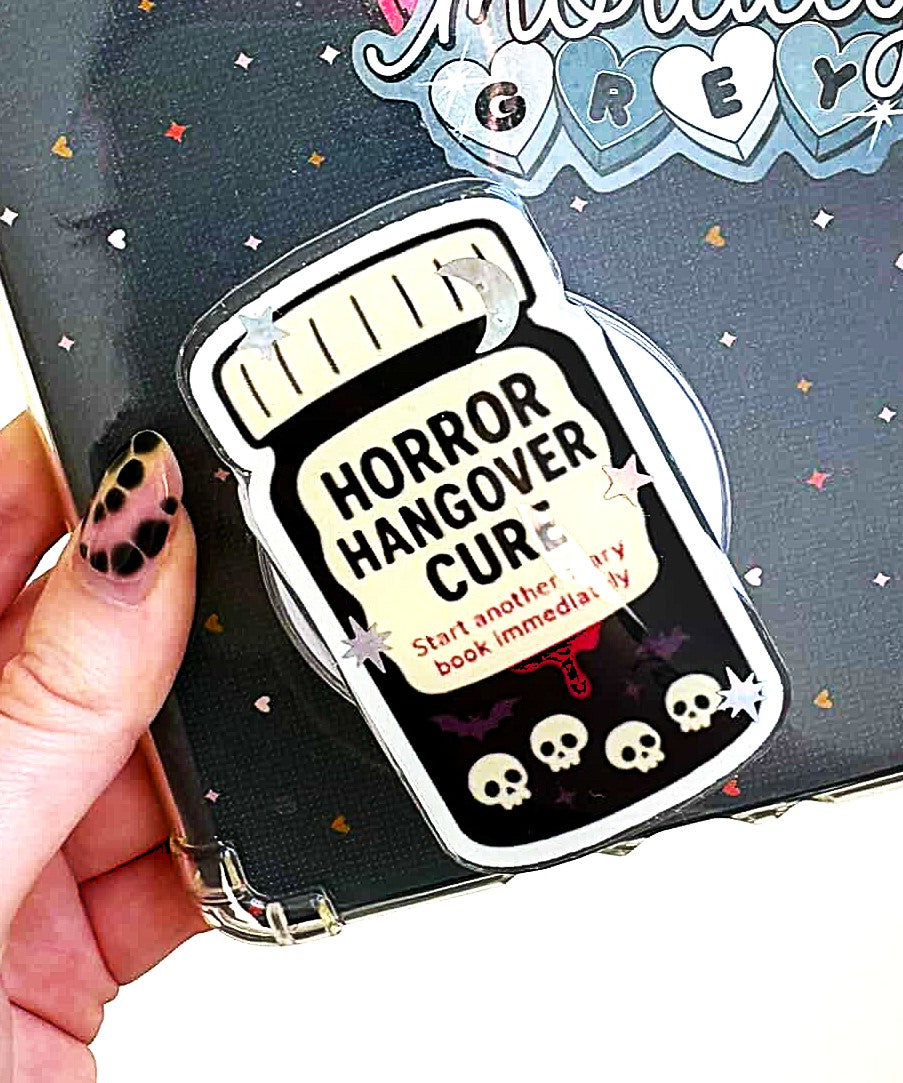 Horror Hangover Cure Funny Kindle/Phone Grip | Reader Gift Accessory