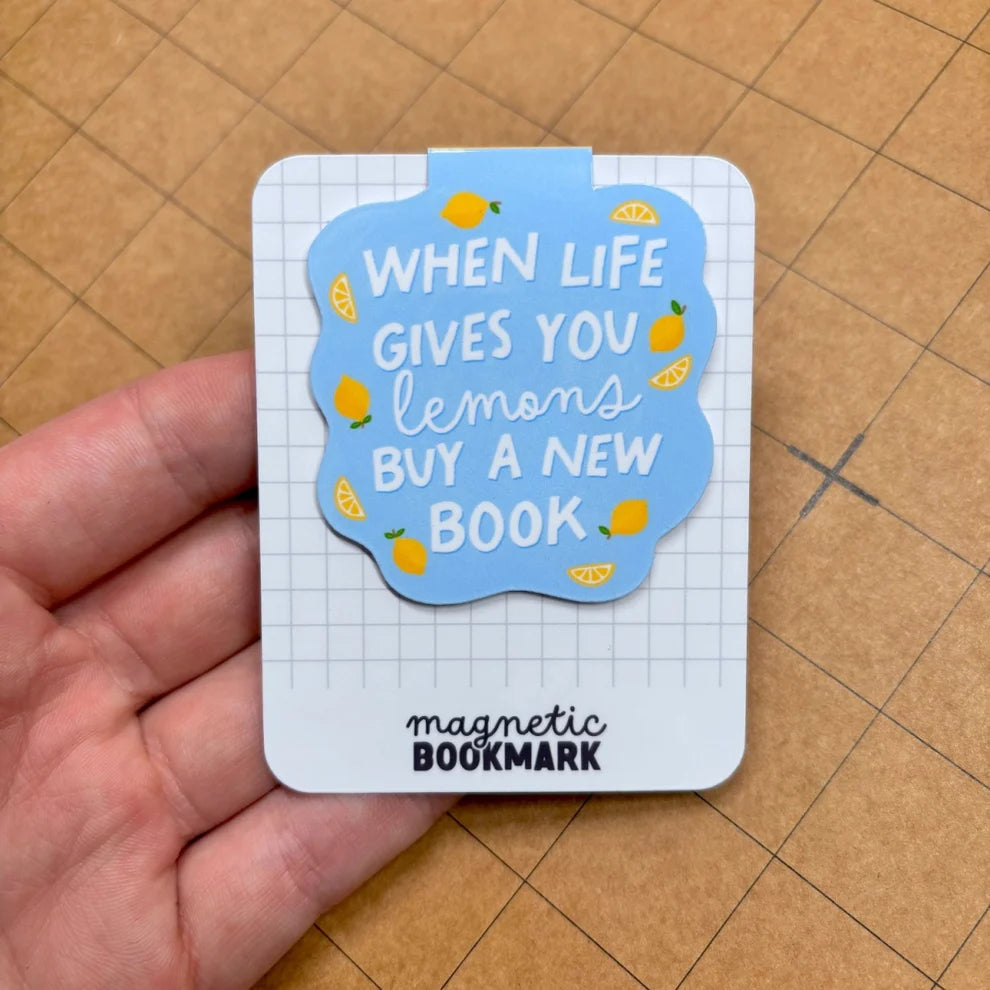 When Life Gives You Lemons Buy More Books Bookmark | Magnetic Bookmark Reading Gift