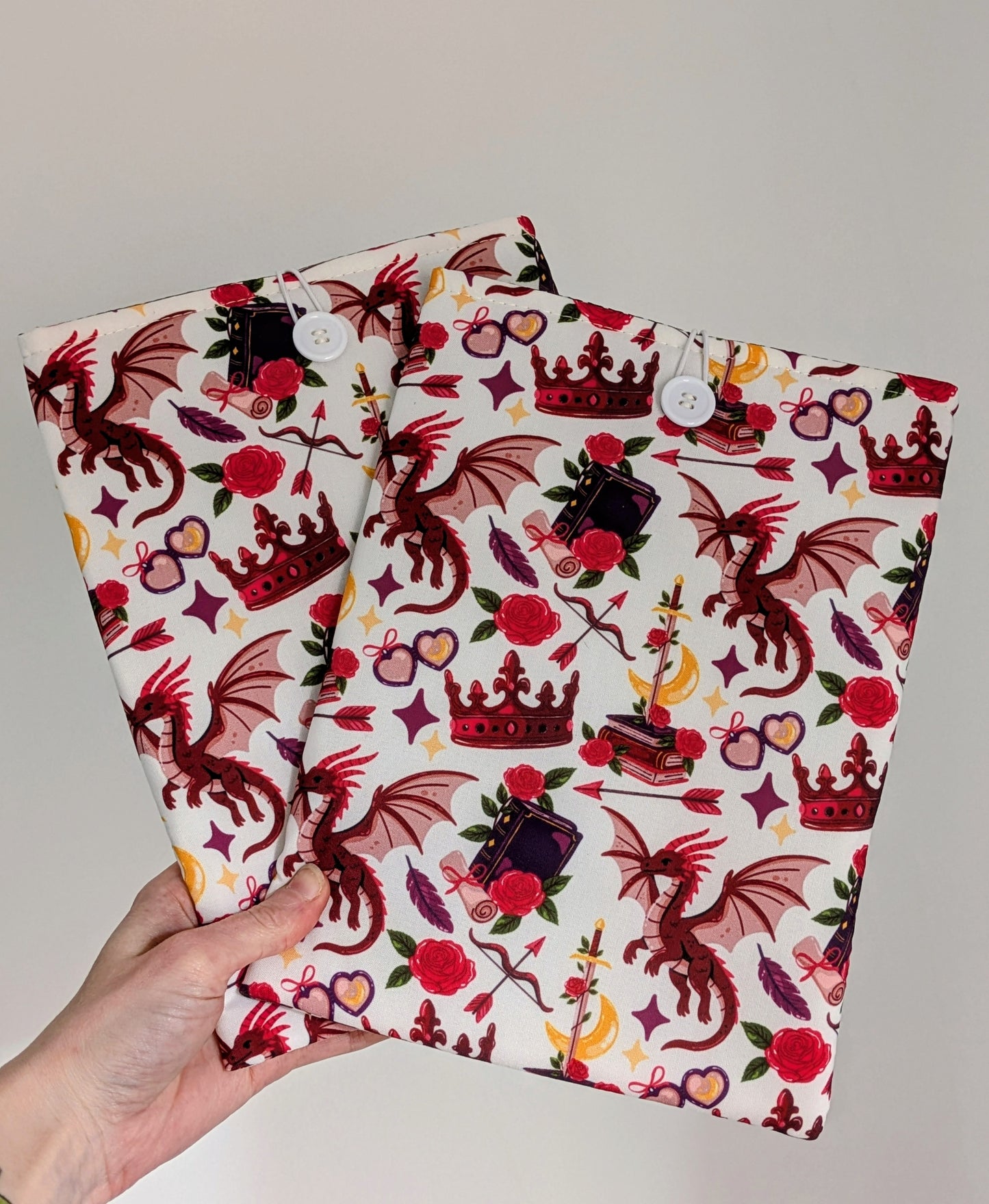 Fantasy Reader Dragon Book/Kindle Sleeve | Padded Protective Sleeve for Kindle or Book