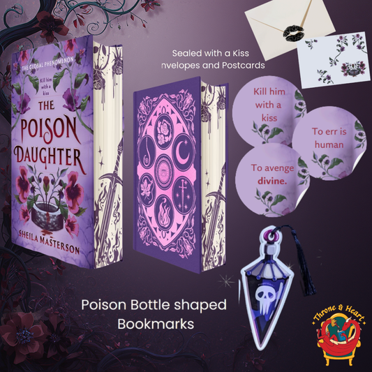The Poison Daughter; Sheila Masterson | Independent Bookstore Exclusive Sprayed Edge Hardcover Edition with Exclusive Stickers, Bookmark and Postcard