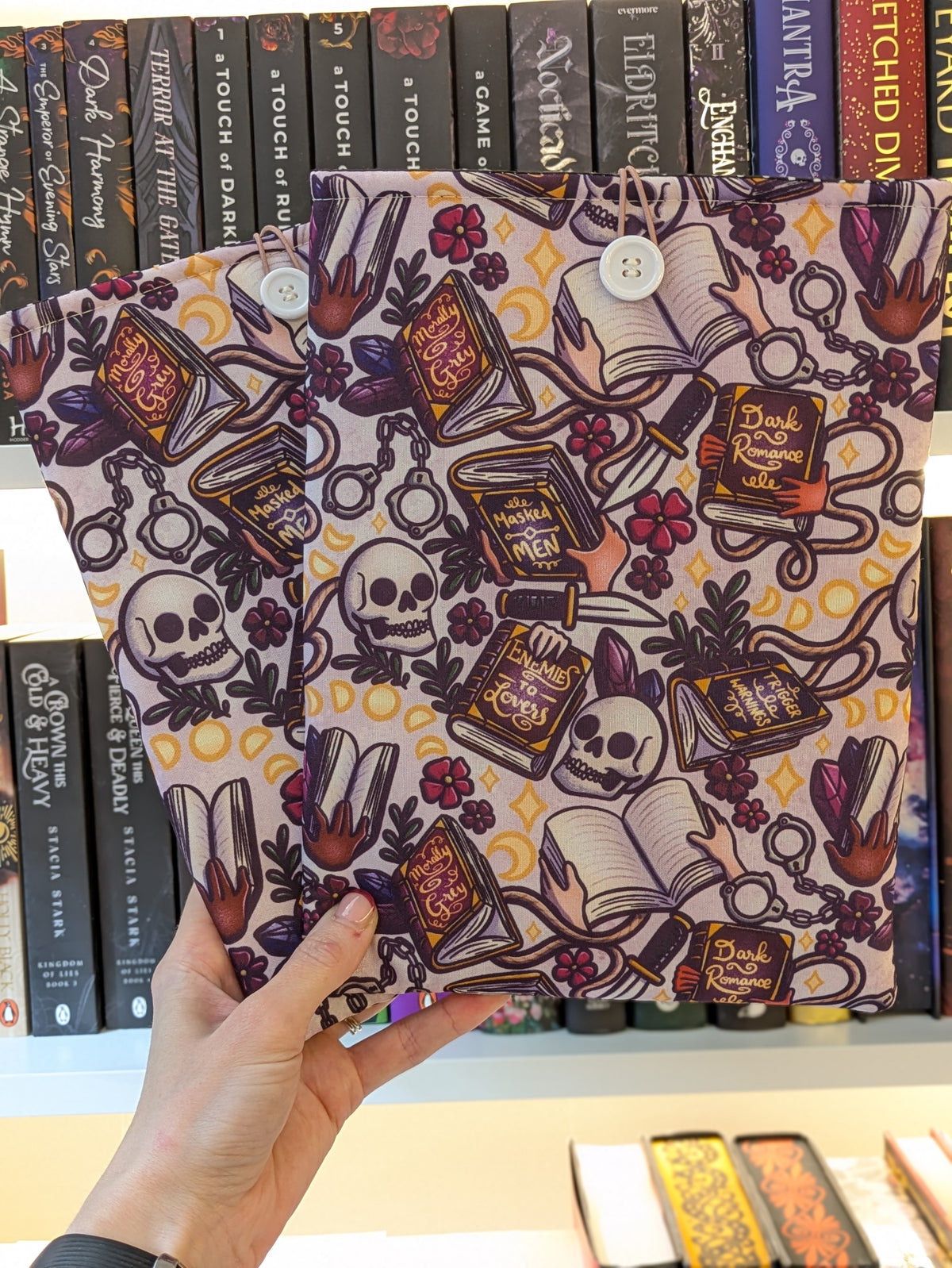 Dark Romance Reader Book/Kindle Sleeve | Padded Protective Sleeve for Kindle or Book