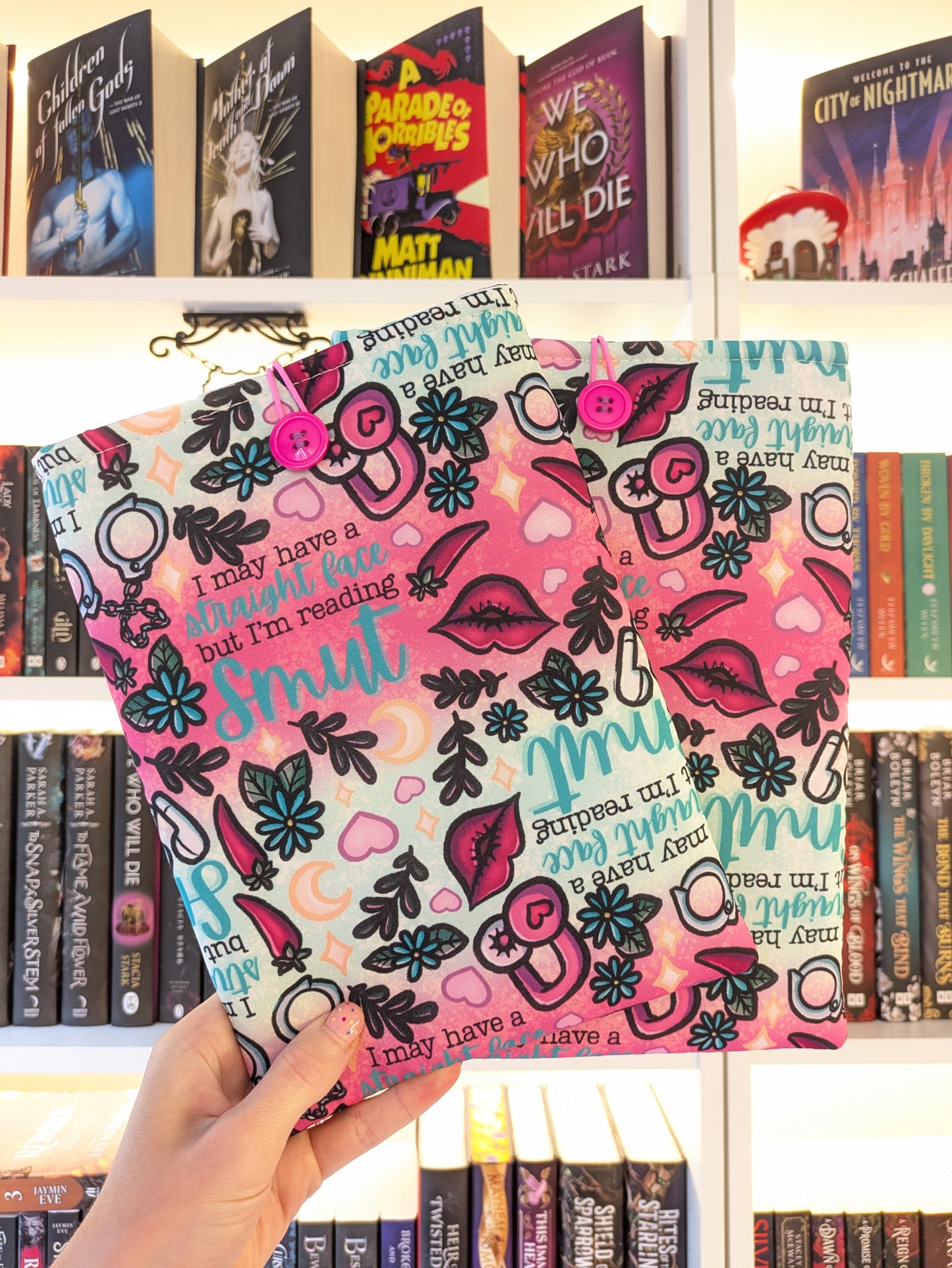 Straight Face Reading Smut Book/Kindle Sleeve | Padded Protective Sleeve for E-reader or Book
