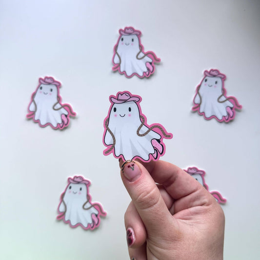 Ghost Cowgirl Sticker | Cowboy Romance Rodeo Gift