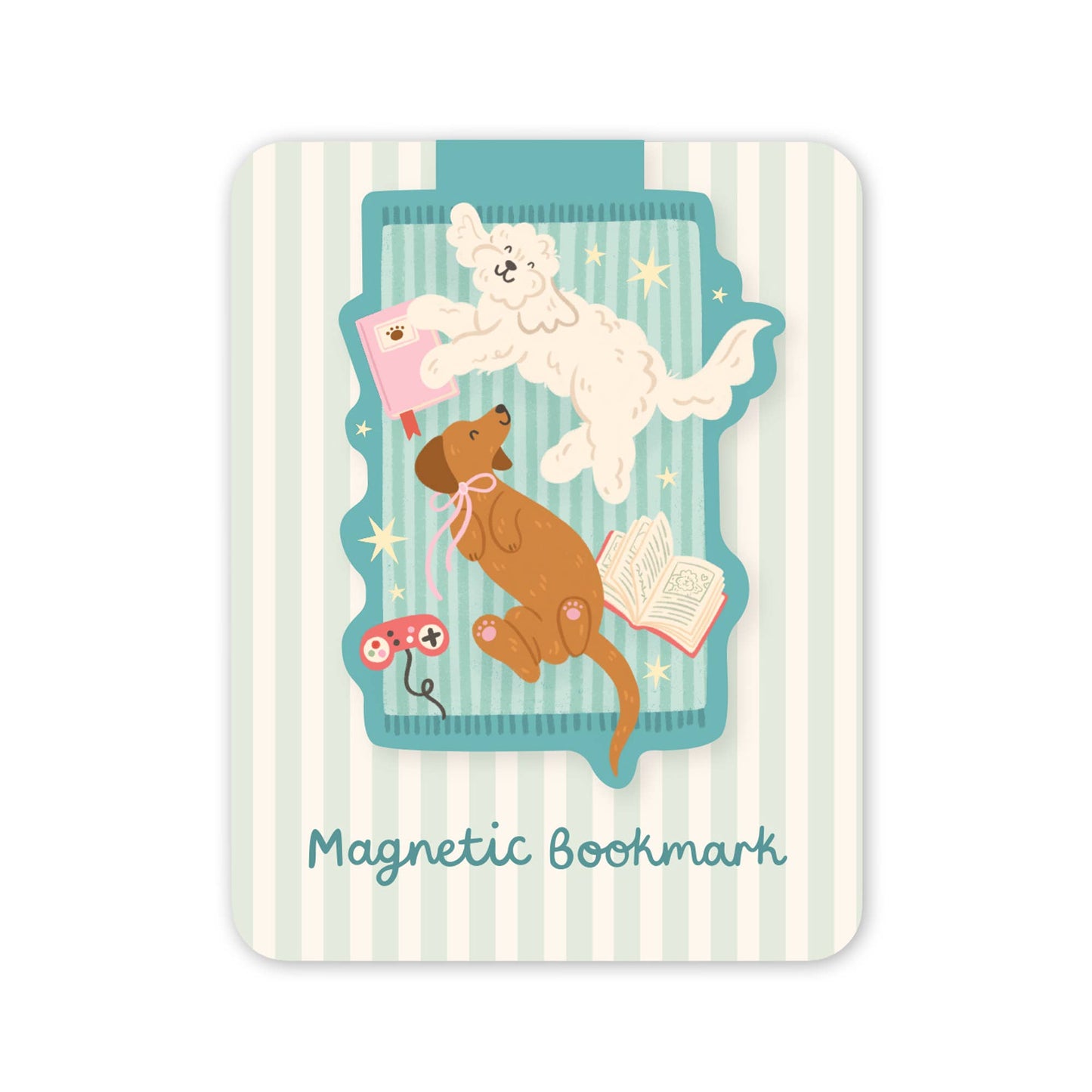 Cosy Dogs Magnetic Bookmark | Cute Dog Reading Gift
