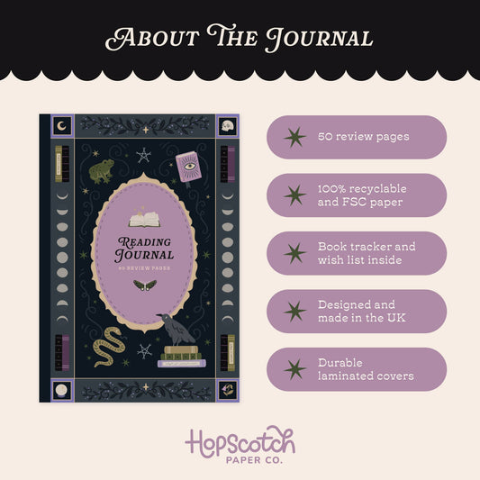 Whimsy Witch Reading Journal | Book Review Notebook