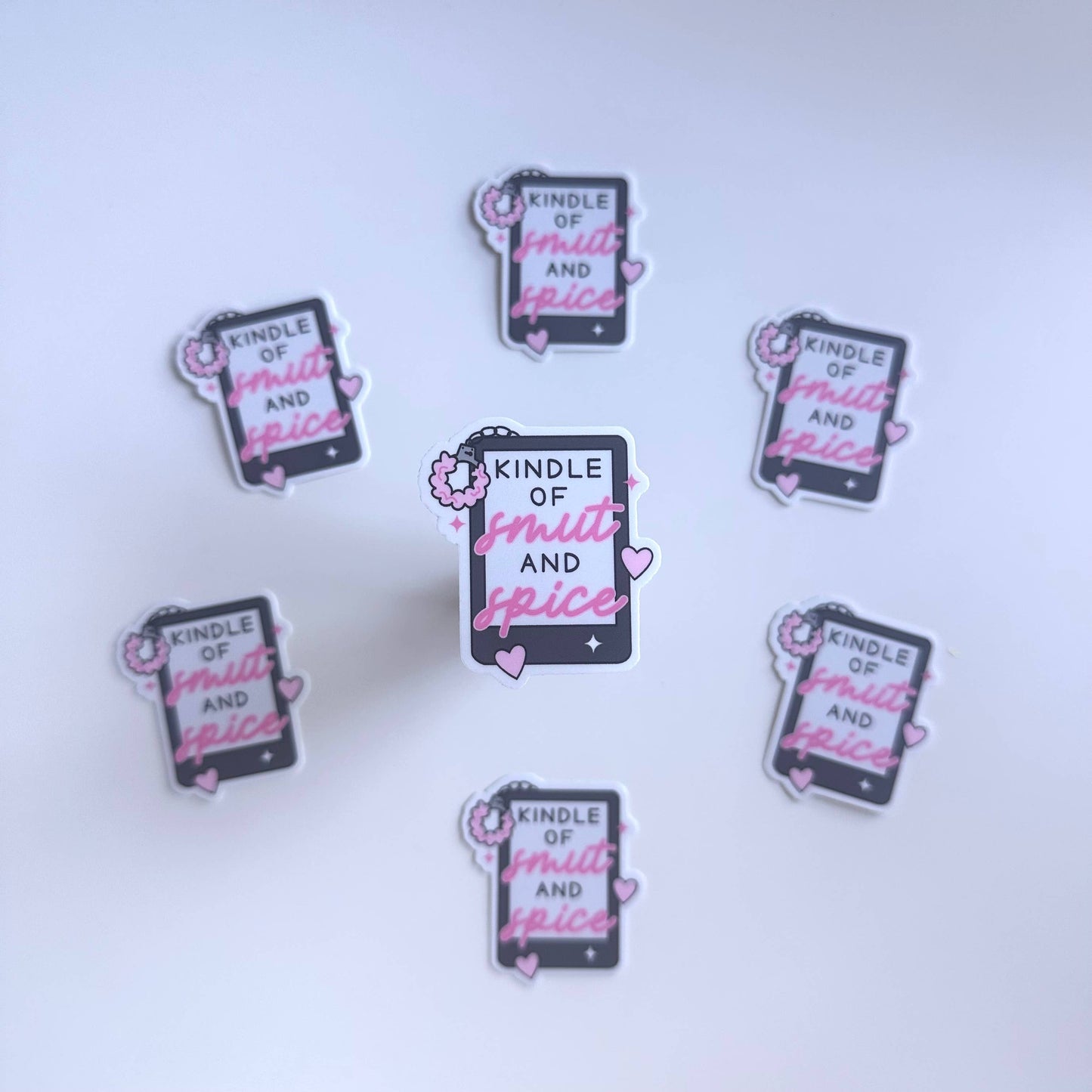 Kindle Of Smut And Spice Sticker | Spicy Romance Reading Gift
