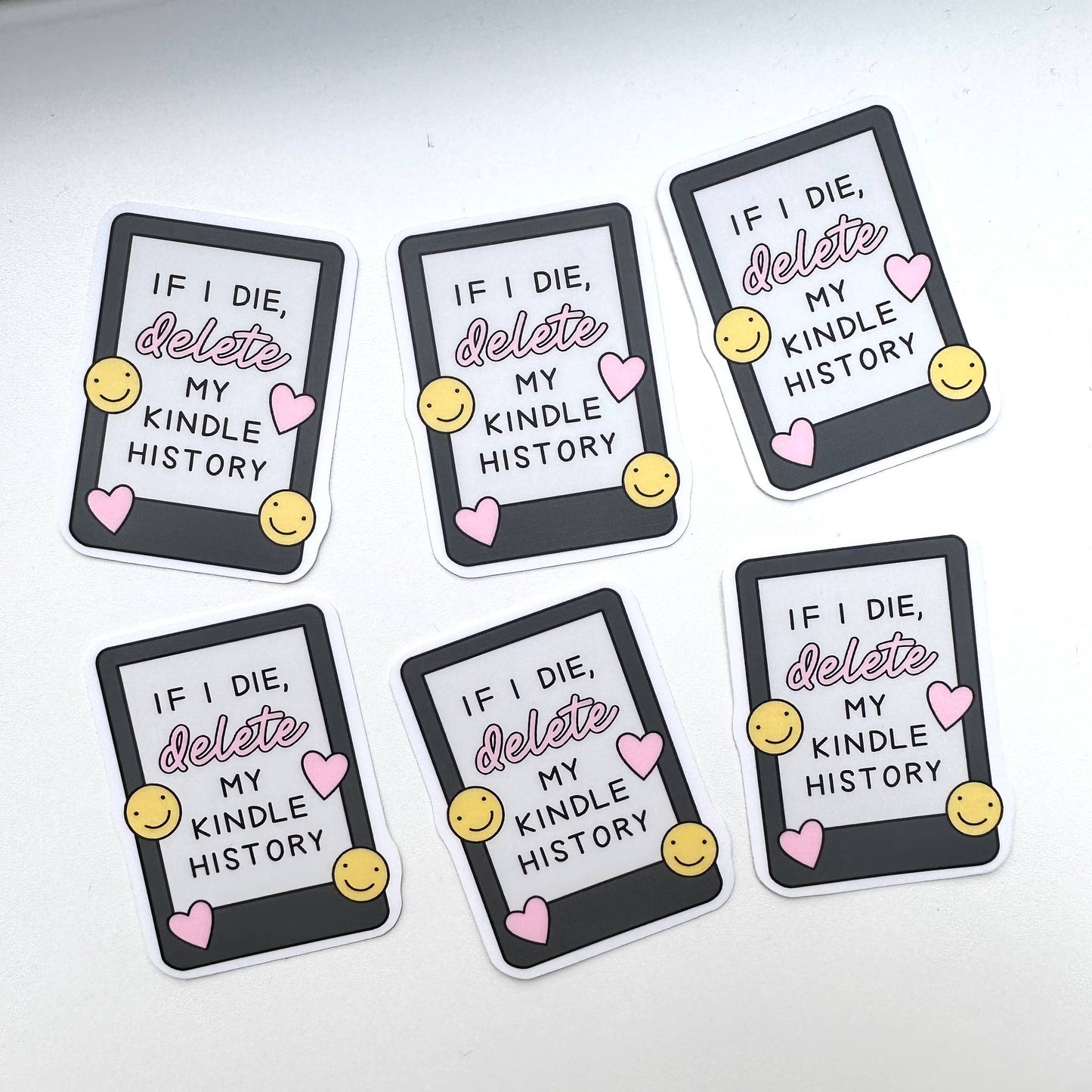 Delete My Kindle History | Sticker Bookworm Reading Gift