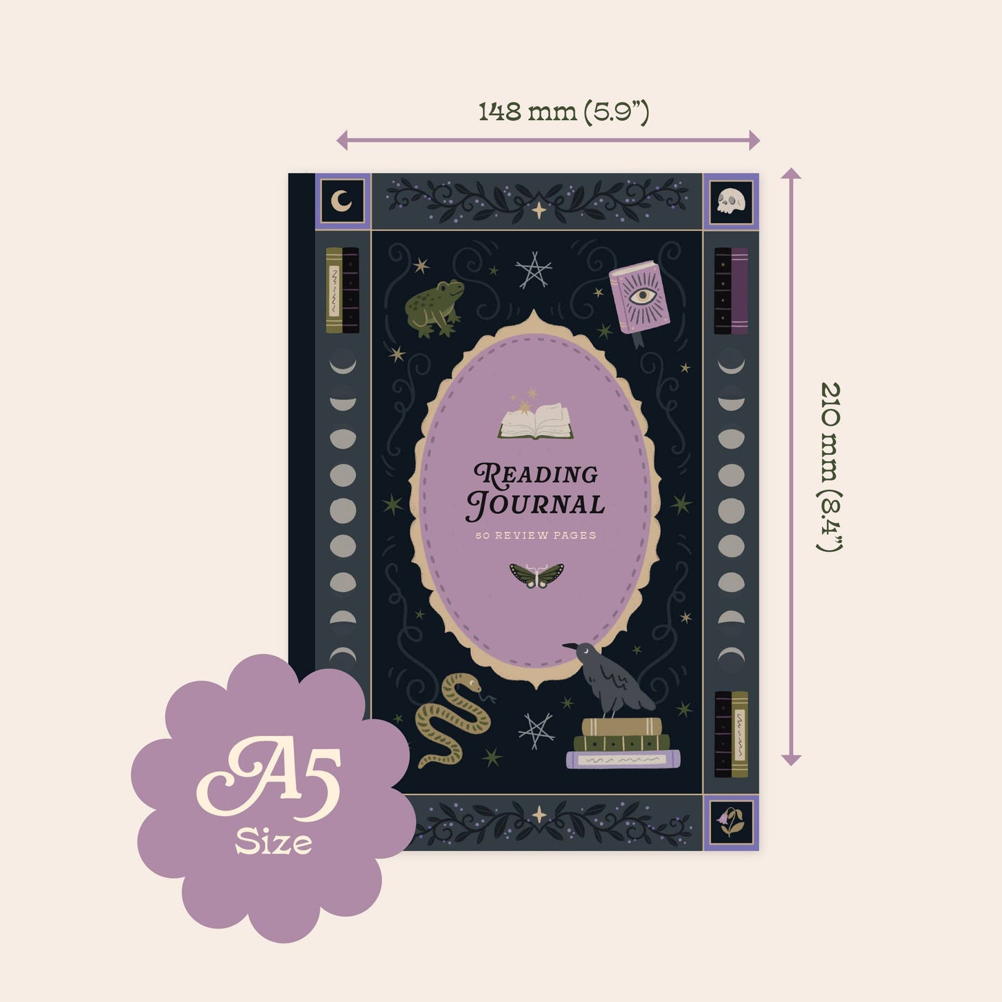Whimsy Witch Reading Journal | Book Review Notebook