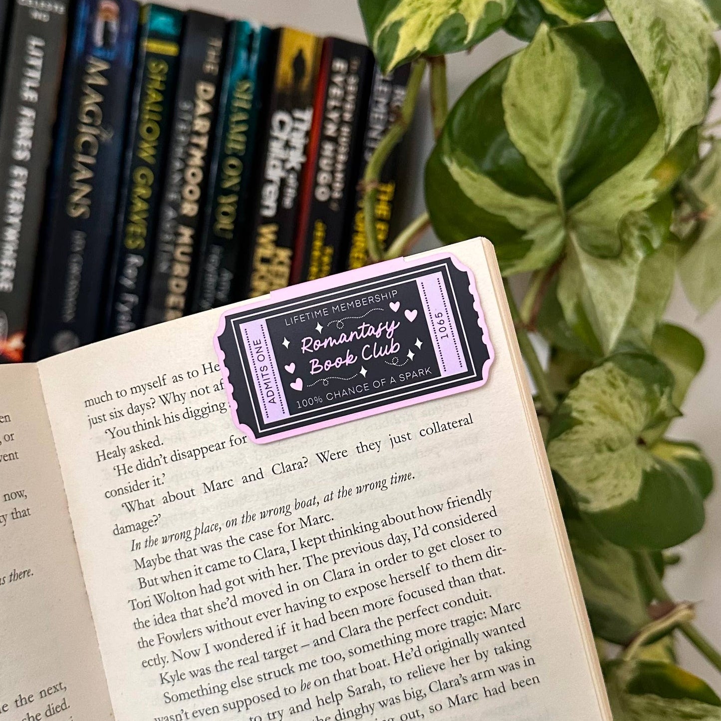 Romantasy Ticket | Magnetic Bookmark Reading Gift Fantasy