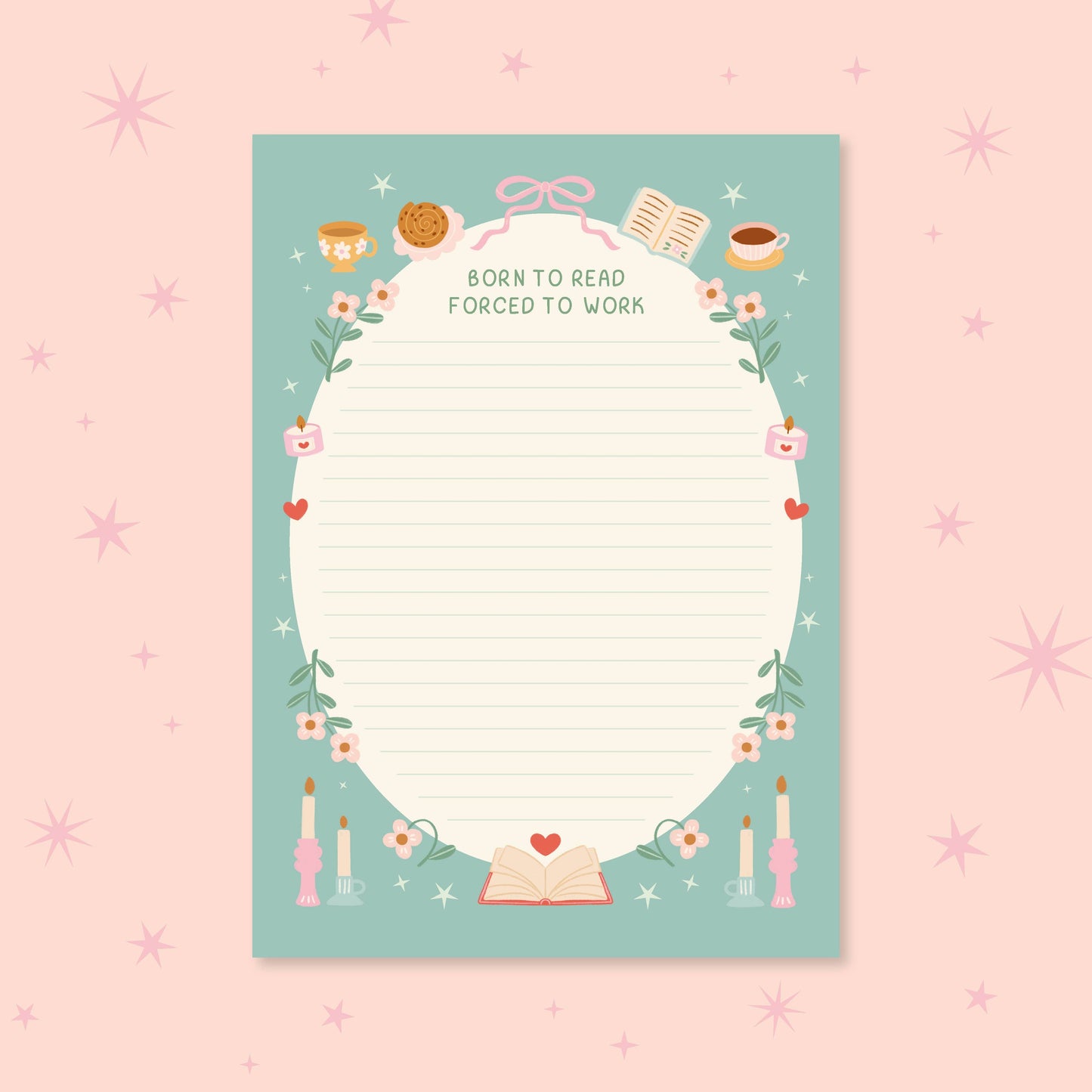 Born To Read Notepad | Literature Stationery Gifts