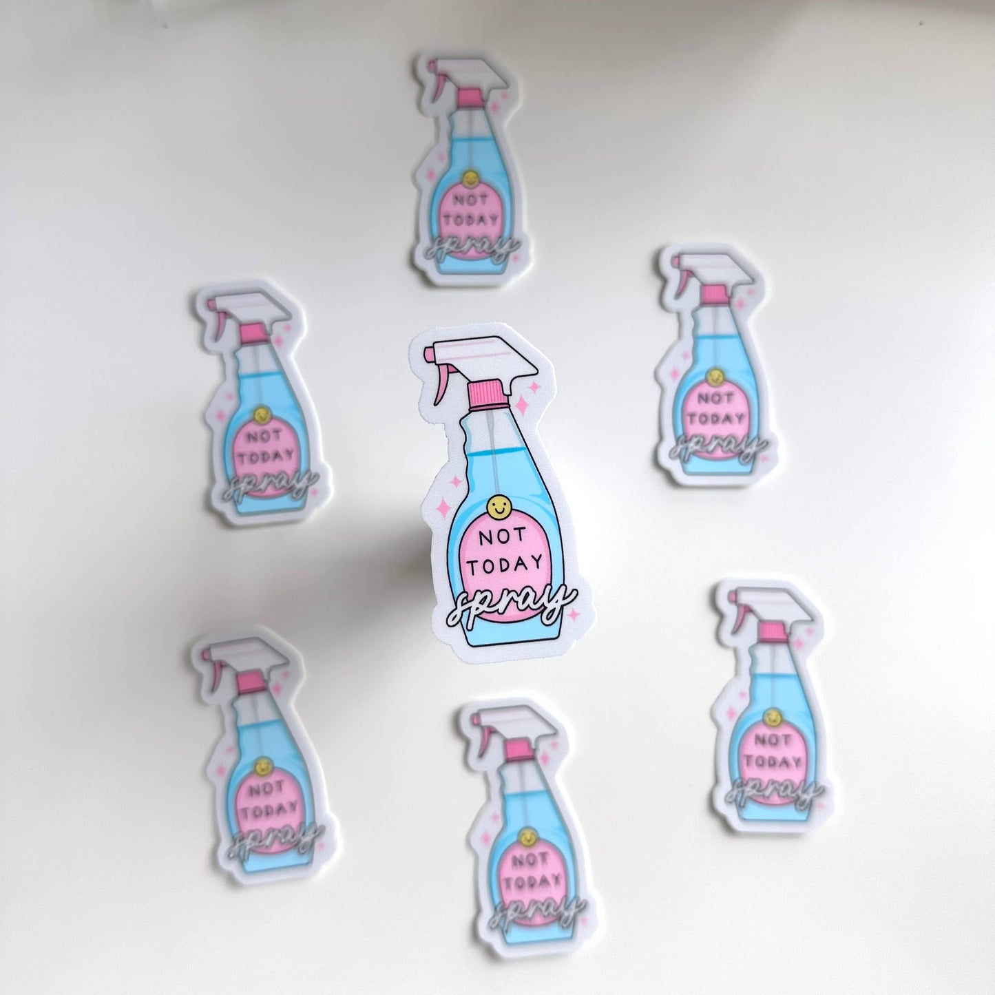 Not Today Spray | Sticker Cute Funny Book Gift
