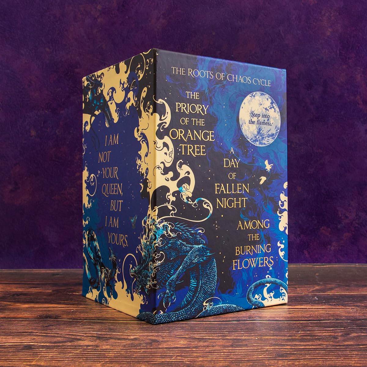 Roots of Chaos Box Set; Samantha Shannon (Priory of the Orange Tree, Among the Burning Flowers and A Day of Fallen Night) | Collectors Box Set