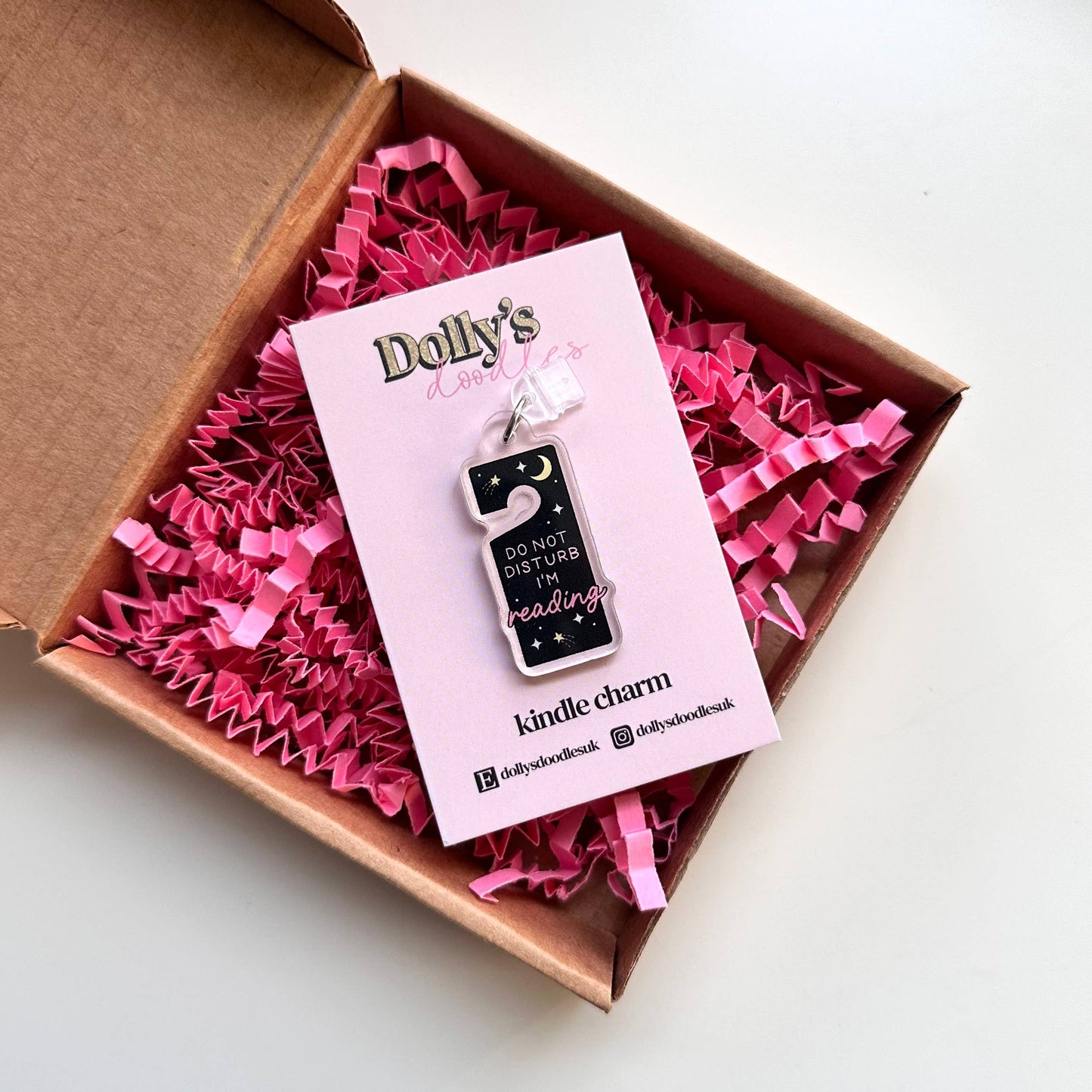 Do Not Disturb Kindle Charm | Book Lover Reading Gift