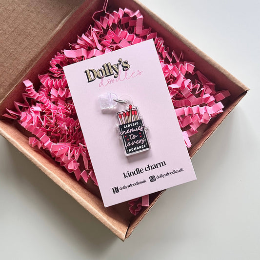 Enemies to Lovers Kindle Charm | Romance Book Club Reading Gift