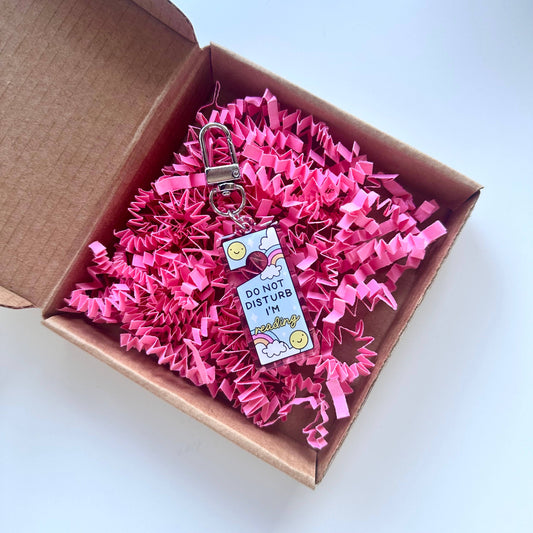 Do Not Disturb I’m Reading Keyring | Book Club Bookworm Gift