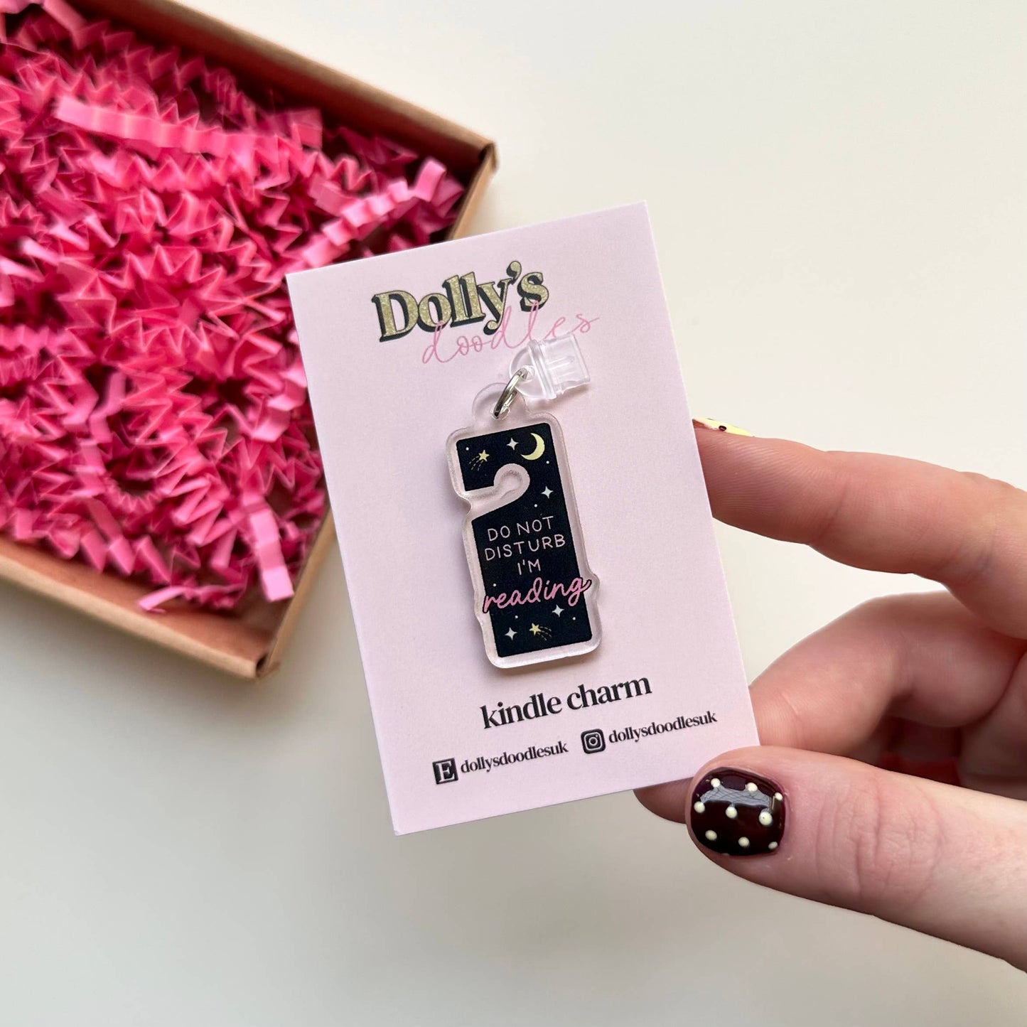 Do Not Disturb Kindle Charm | Book Lover Reading Gift
