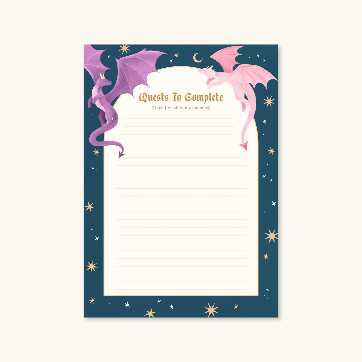 Dragon Notepad | Literature Stationery Gifts, Fantasy Books