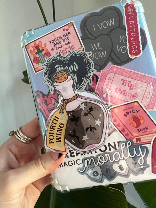 Dragon Rider Kindle/Phone Grip Holder | Fantasy Romance Fourth Wing Gift