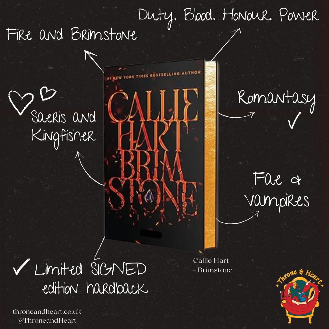 Brimstone; Callie Hart | Limited edition SIGNED sprayed edge hardcover (Pre-order)
