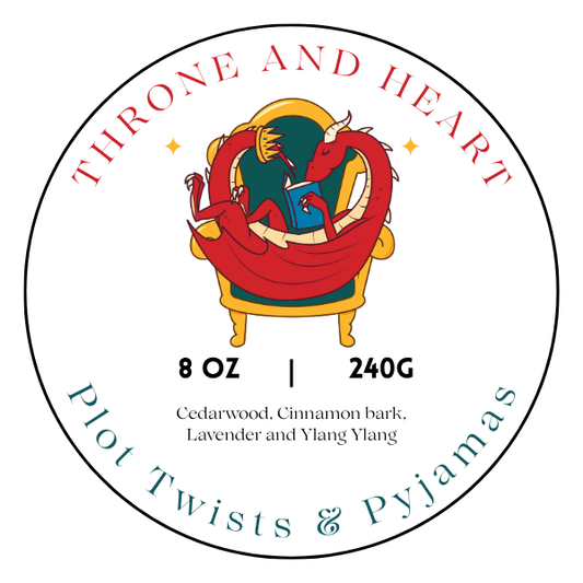 Plot Twists & Pyjamas | Handmade Cosy Book Lover Candle