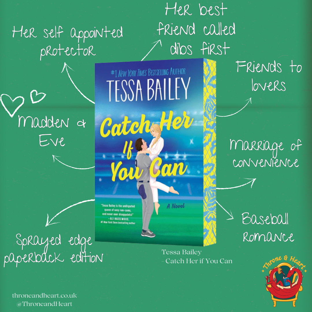 Catch Her if You Can; Tessa Bailey | Paperback Sprayed Edge Edition with Signed Bookplate and Matching Bookmark