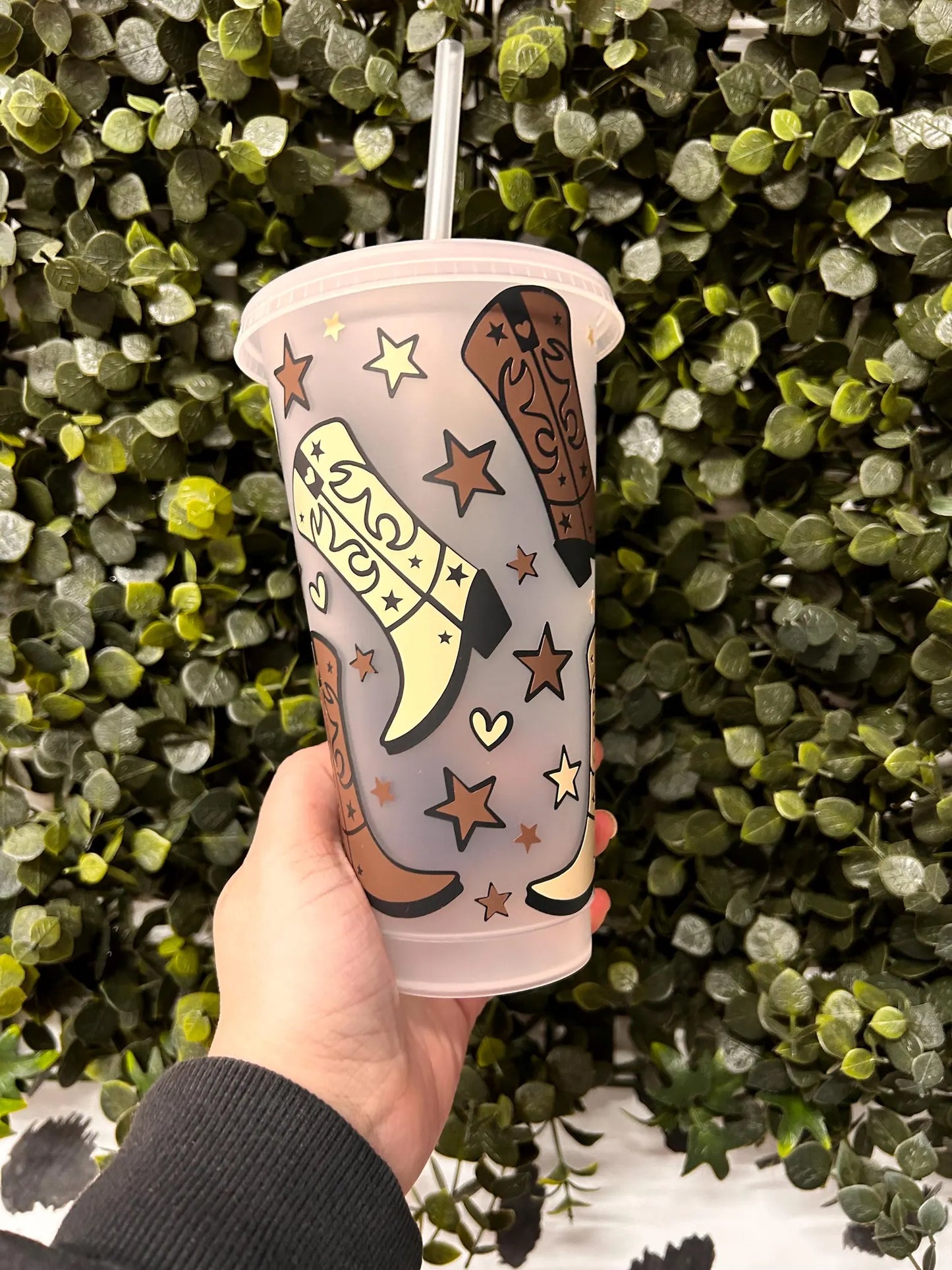 Cowgirl Boots Cold Cup | Reusable Cosy Reader Cup