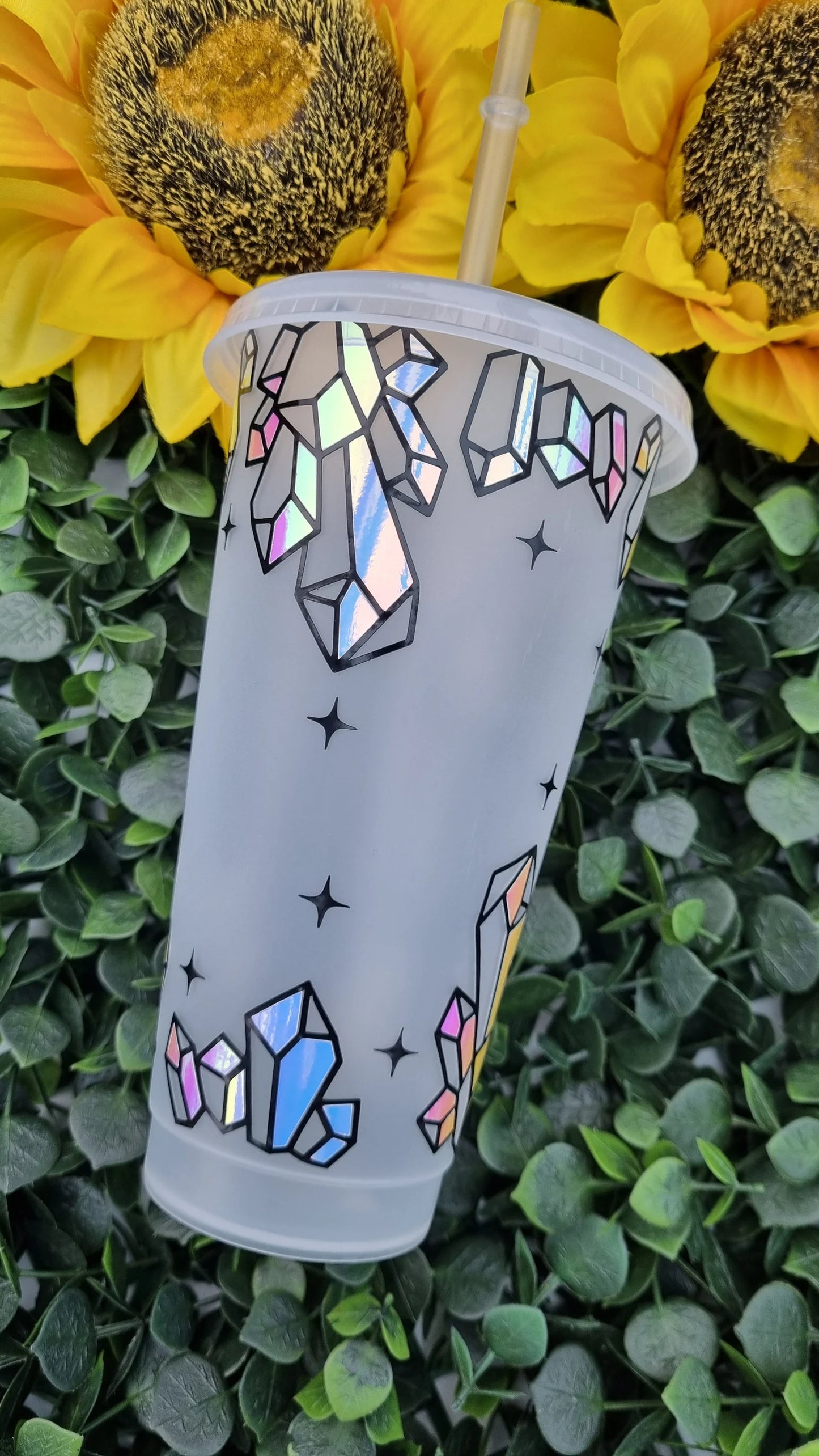 Crystal Glow in the Dark Cold Cup | Reusable Cosy Reader Cup