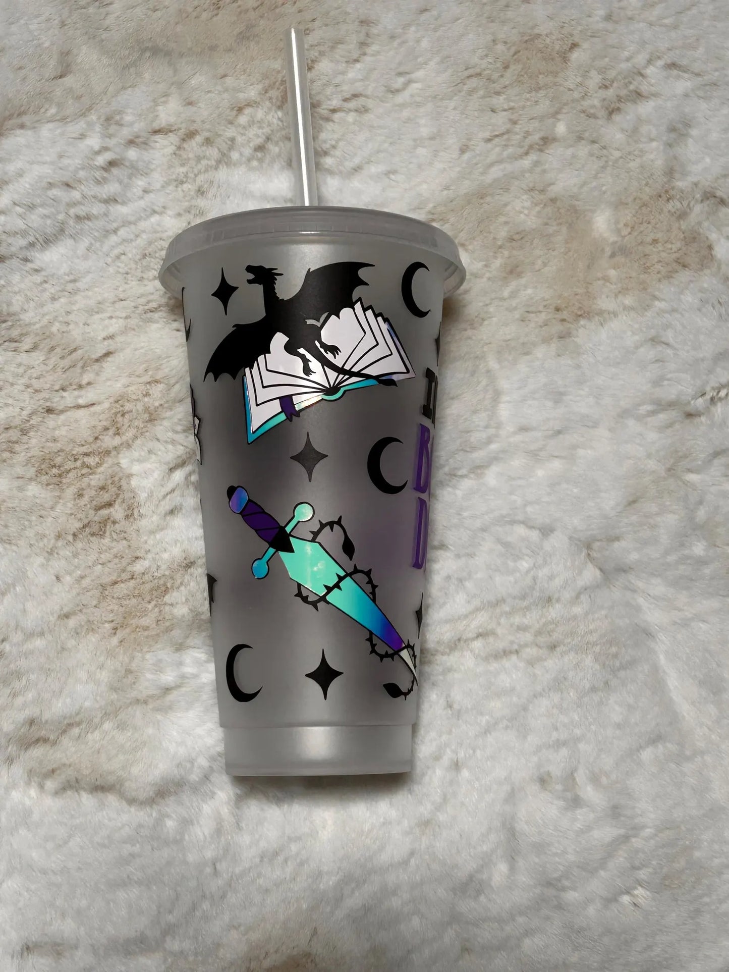 In my Dragon Era Cold Cup | Reusable Cosy Reader Cup