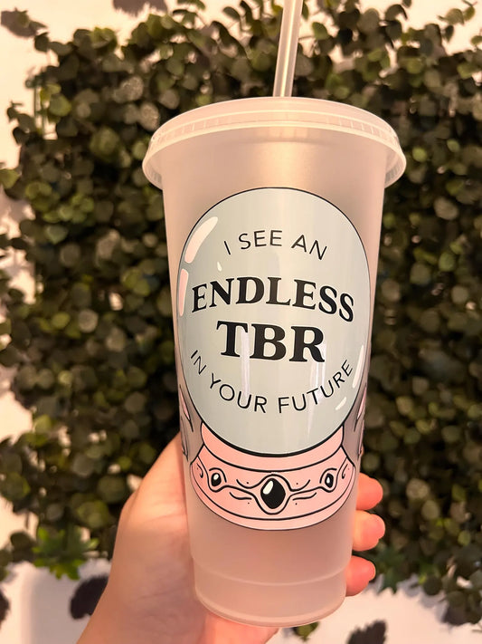 Endless TBR Cold Cup | Reusable Cosy Reader Cup