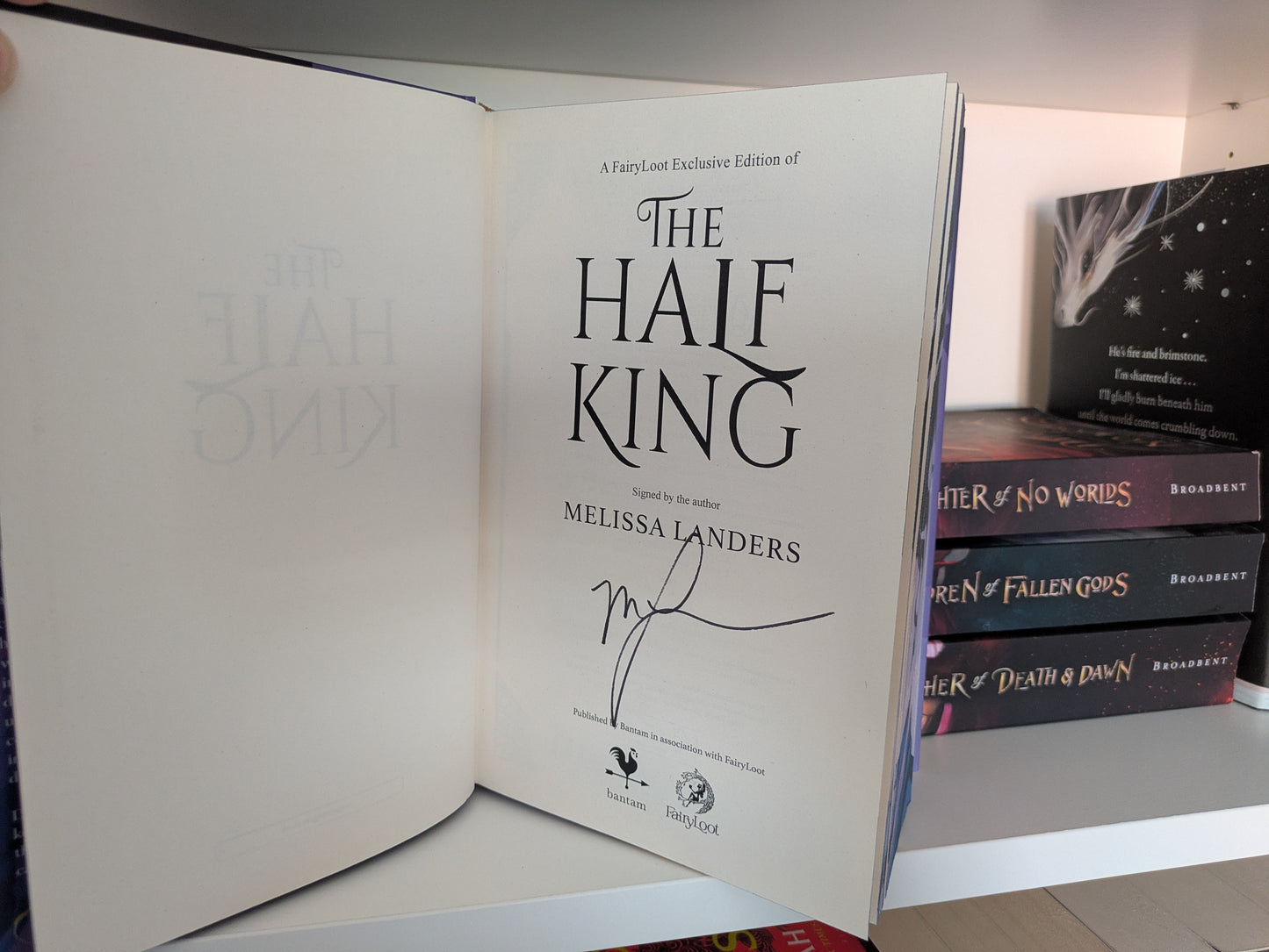 The Half King; Melissa Landers (Fairyloot special edition)