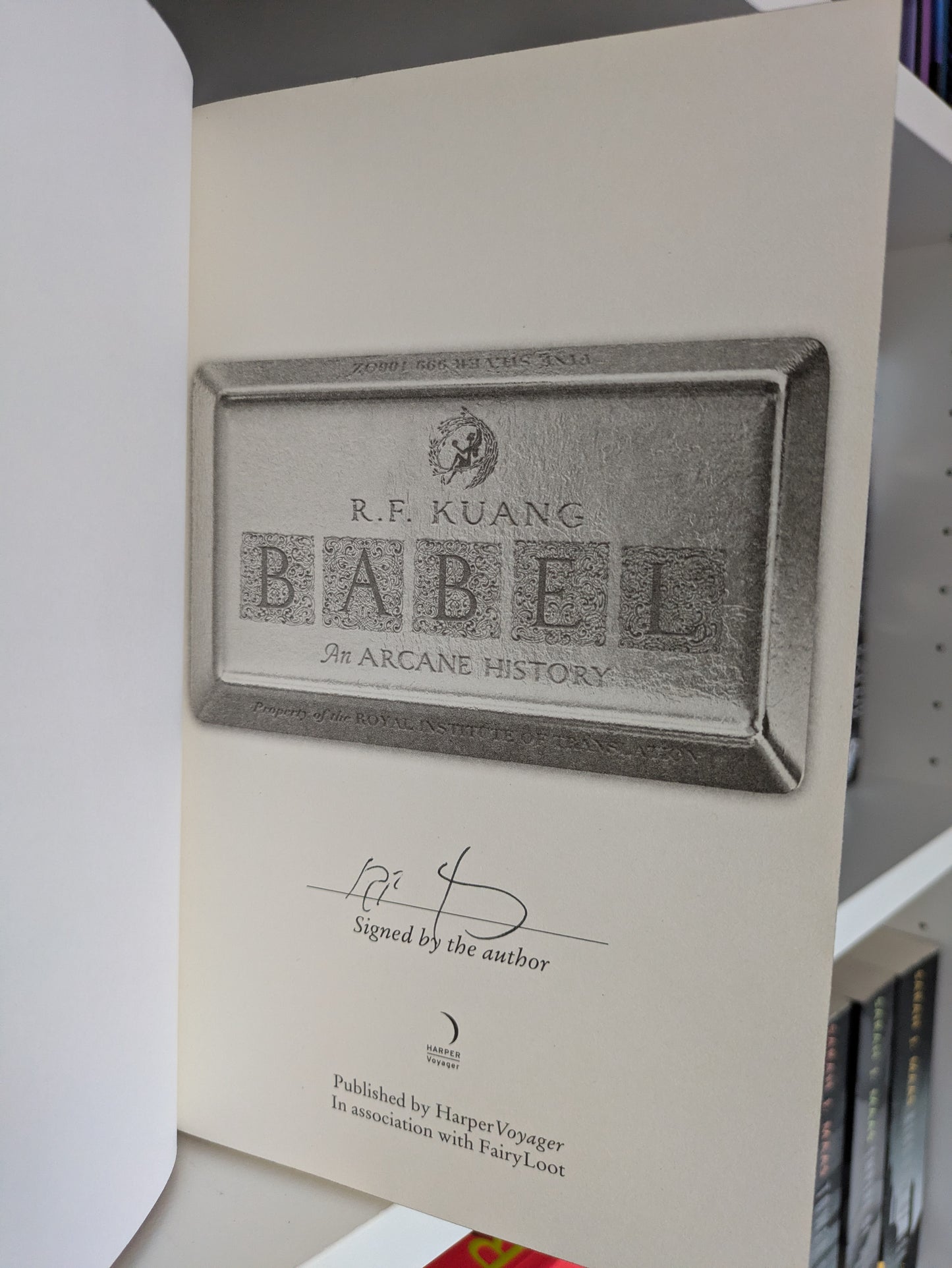 Babel; R. F. Kuang (Fairyloot special edition)