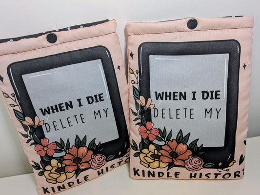 When I Die Delete My Kindle History Book Sleeve | Protective Case for Kindle, Paperback & Hardback