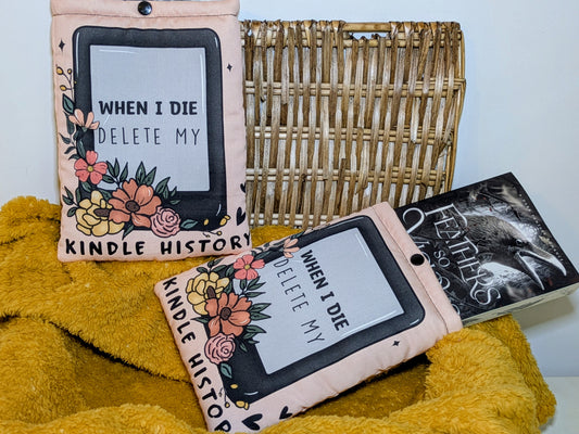 When I Die Delete My Kindle History Book Sleeve | Protective Case for Kindle, Paperback & Hardback
