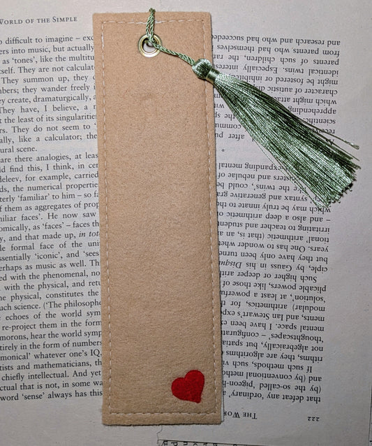 Welcome Back Felt Handmade Tassel Bookmark | Thoughtful Gift for Readers