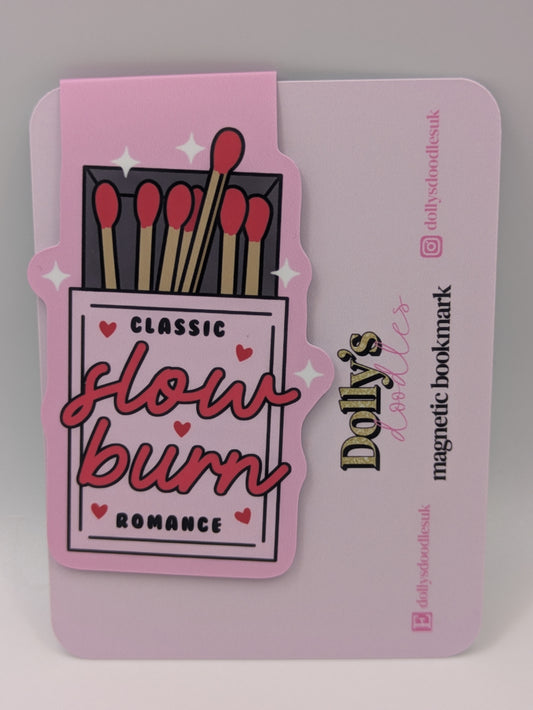 Slow Burn Magnetic Bookmark for Readers | Cute, Practical & Book-Lover Approved