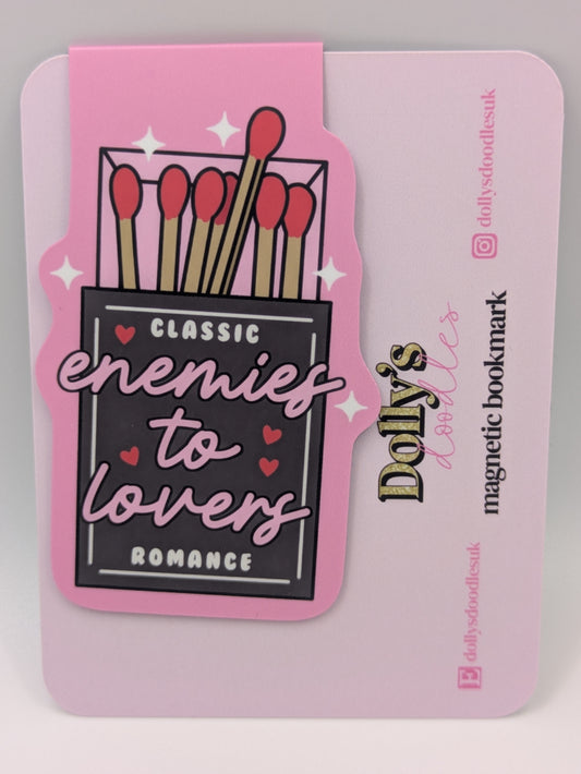 Enemies to Lovers Magnetic Bookmark for Readers | Cute, Practical & Book-Lover Approved