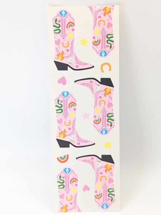 Cowboy Boot Bookmark | Western Rodeo Bookmark for Readers & Dreamers